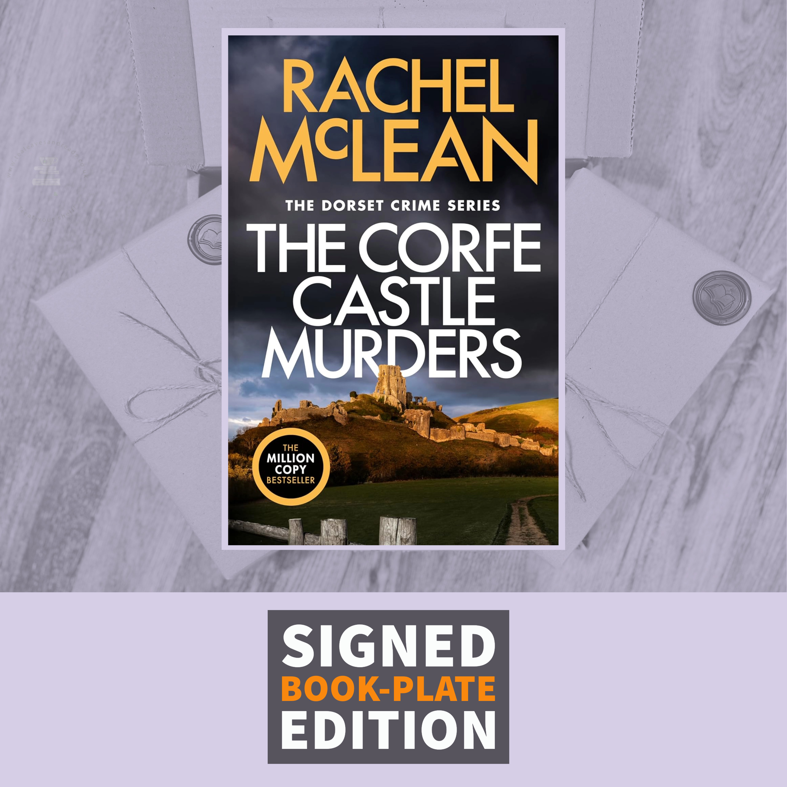 The Corfe Castle Murders by Rachel McLean (Signed Bookplate and Author Letter) Tea Leaves & Reads