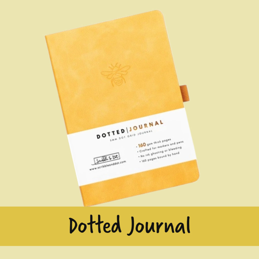 Scribble & Dot Honey Bee Dotted A5 Journal Tea Leaves & Reads