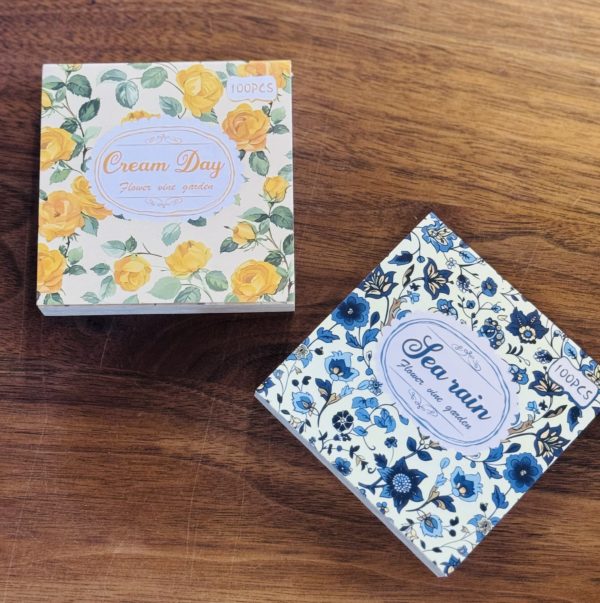 Mini Floral Vintage Memo Pads for Scrapbooking