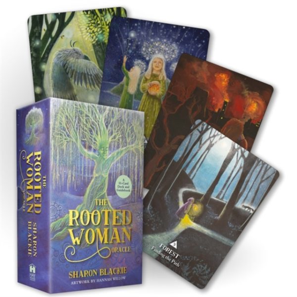 The Rooted Woman Oracle: A 53 Card Deck and Guidebook by Sharon Blackie Illustrated by Hannah Willow