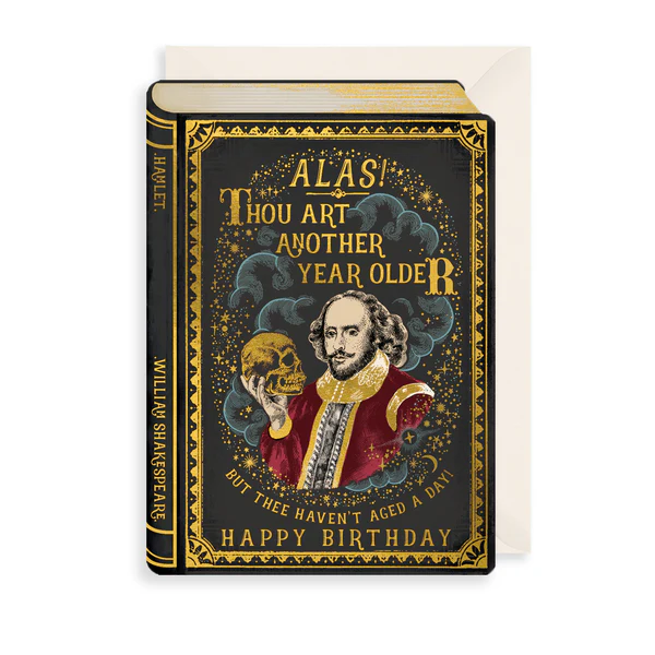 Alas! Another Year Older, Book Birthday Card