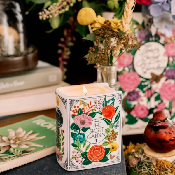 The Secret Garden - Ceramic Book Candle