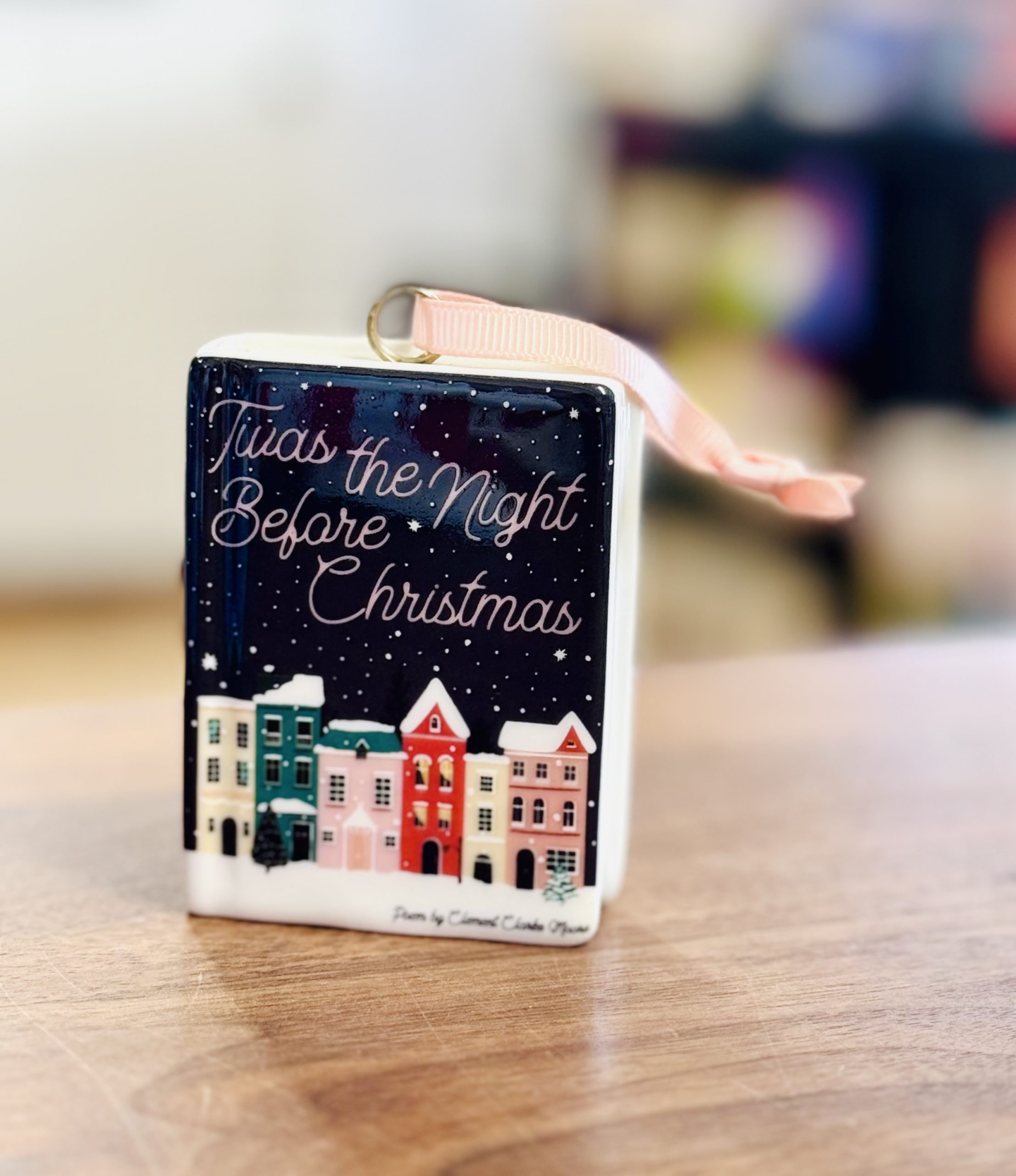 Twas The Night Before Christmas - Ceramic Ornament