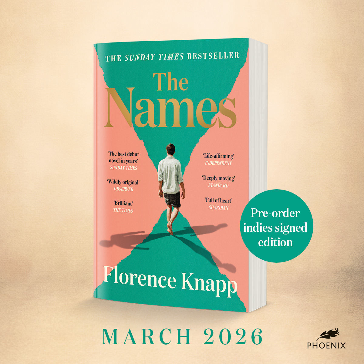 The Names by Florence Knapp (Signed by the Author) Independent Bookshop Exclusive Paperback Edition