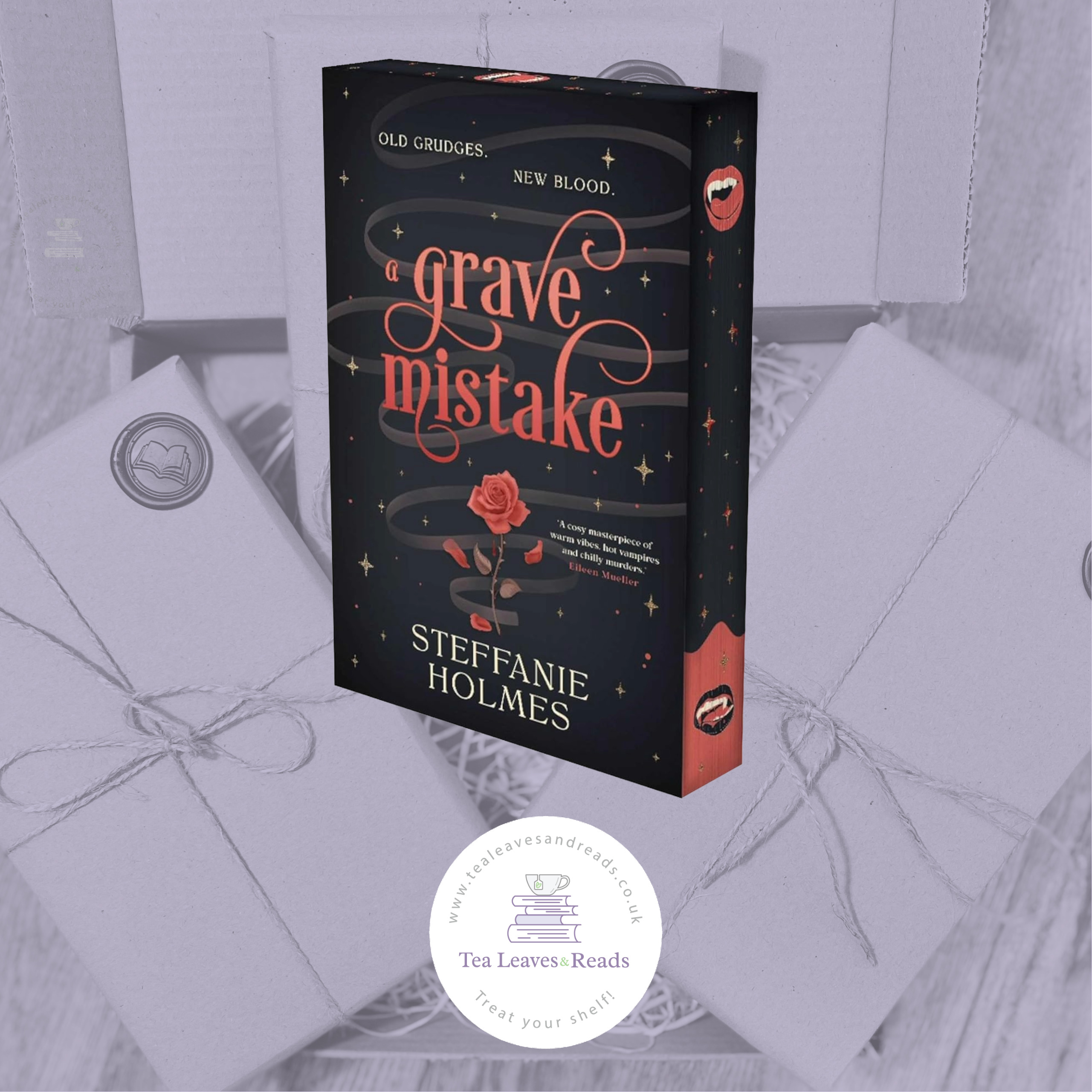 A Grave Mistake by Steffanie Holmes (Sprayed Edges)