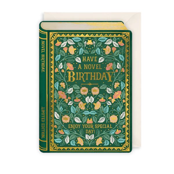 Book Birthday Card: Novel Birthday