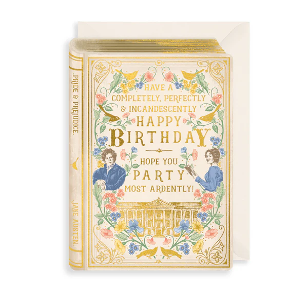 Book Birthday Card: Most Ardently