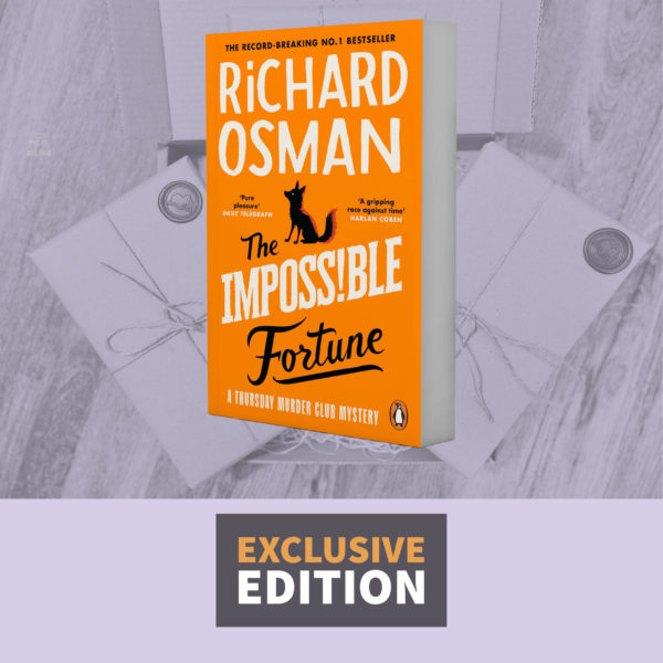 The Impossible Fortune by Richard Osman (Independent Bookshop Exclusive) with Pin & Baseball Cap