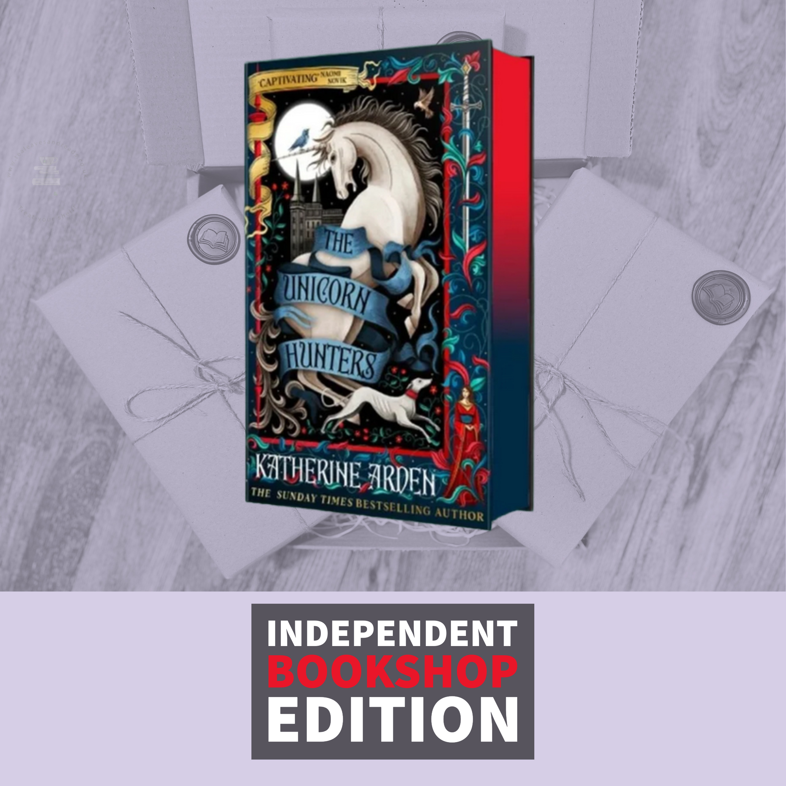 The Unicorn Hunters by Katherine Arden (Signed Independent Bookshop Edition with Sprayed Edges)