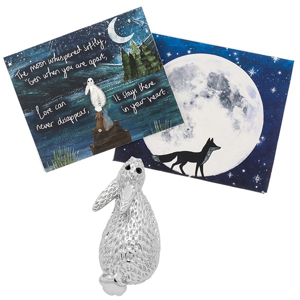 Fox Under the Moon Pin: When You Are Apart