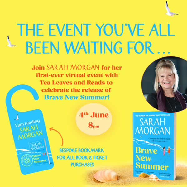 Tea Leaves & Reads in Conversation with Sarah Morgan - 4th June at 8pm BST on Zoom