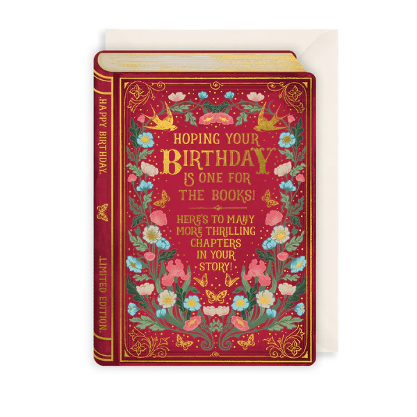 Book Birthday Card: For the Books