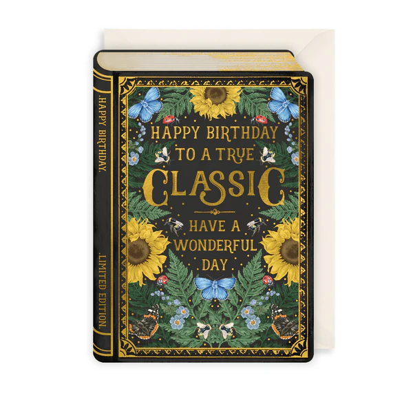 Book Birthday Card: A True Classic
