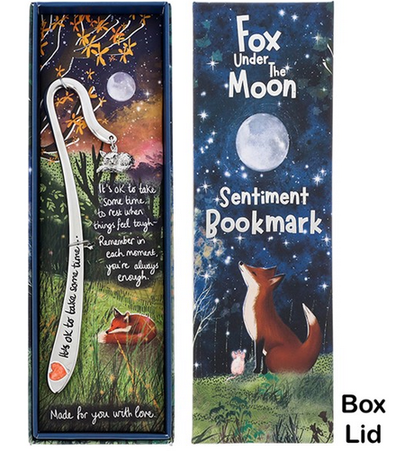 Fox Under the Moon Bookmark: Take Some Time