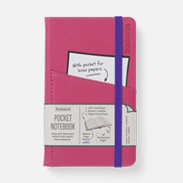 Pink Bookaroo A6 Pocket Notebook