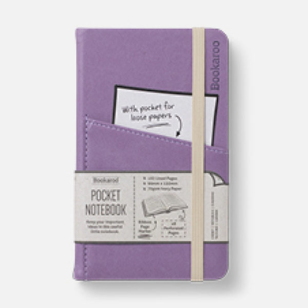 Aubergine Bookaroo A6 Pocket Notebook