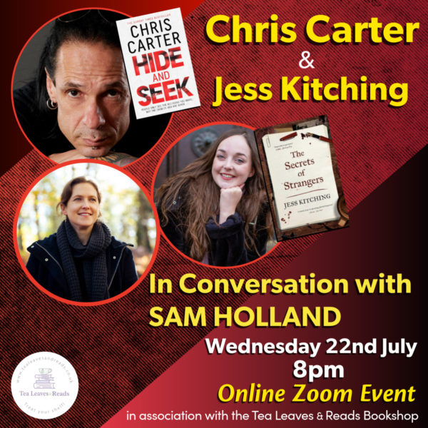 Chris Carter & Jess Kitching in Conversation with Sam Holland - 22nd July 8pm BST on Zoom