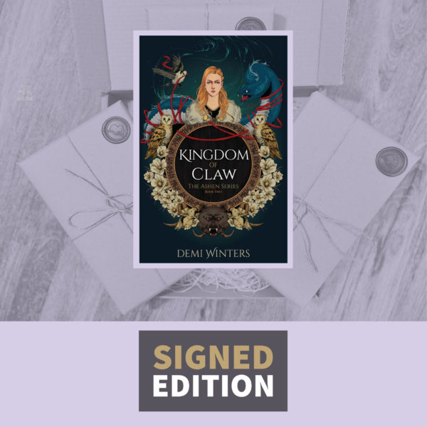 Kingdom of Claw by Demi Winters (Ashen Series Book Two) Signed Edition with Velum Overlay Print