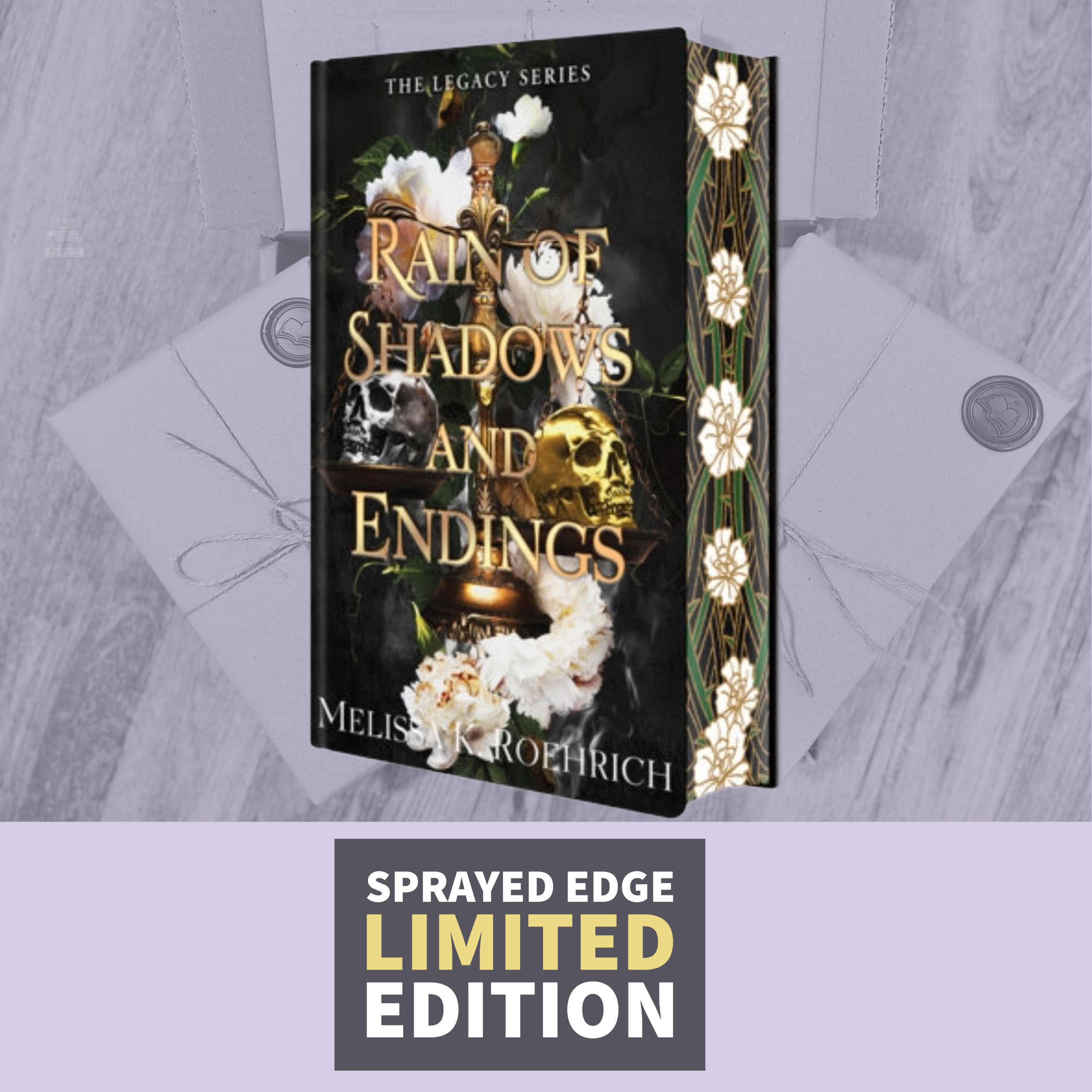 Rain of Shadows and Endings by Melissa K. Roehrich (Deluxe Sprayed Edge USA Edition)