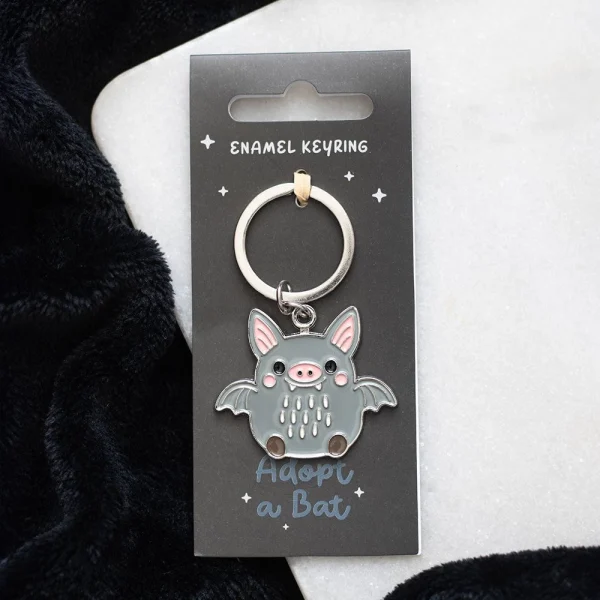 Adopt a Bat Halloween Keyring