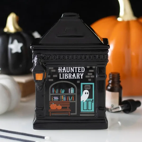 Haunted Library Halloween Oil Burner