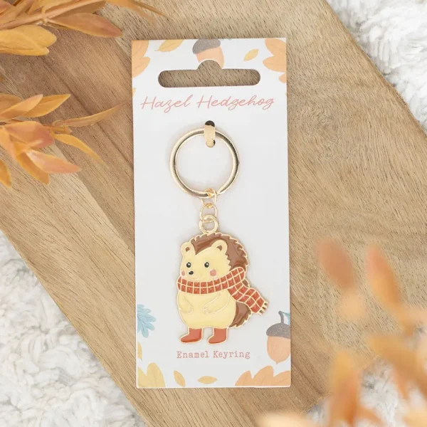 Hazel Hedgehog Keyring