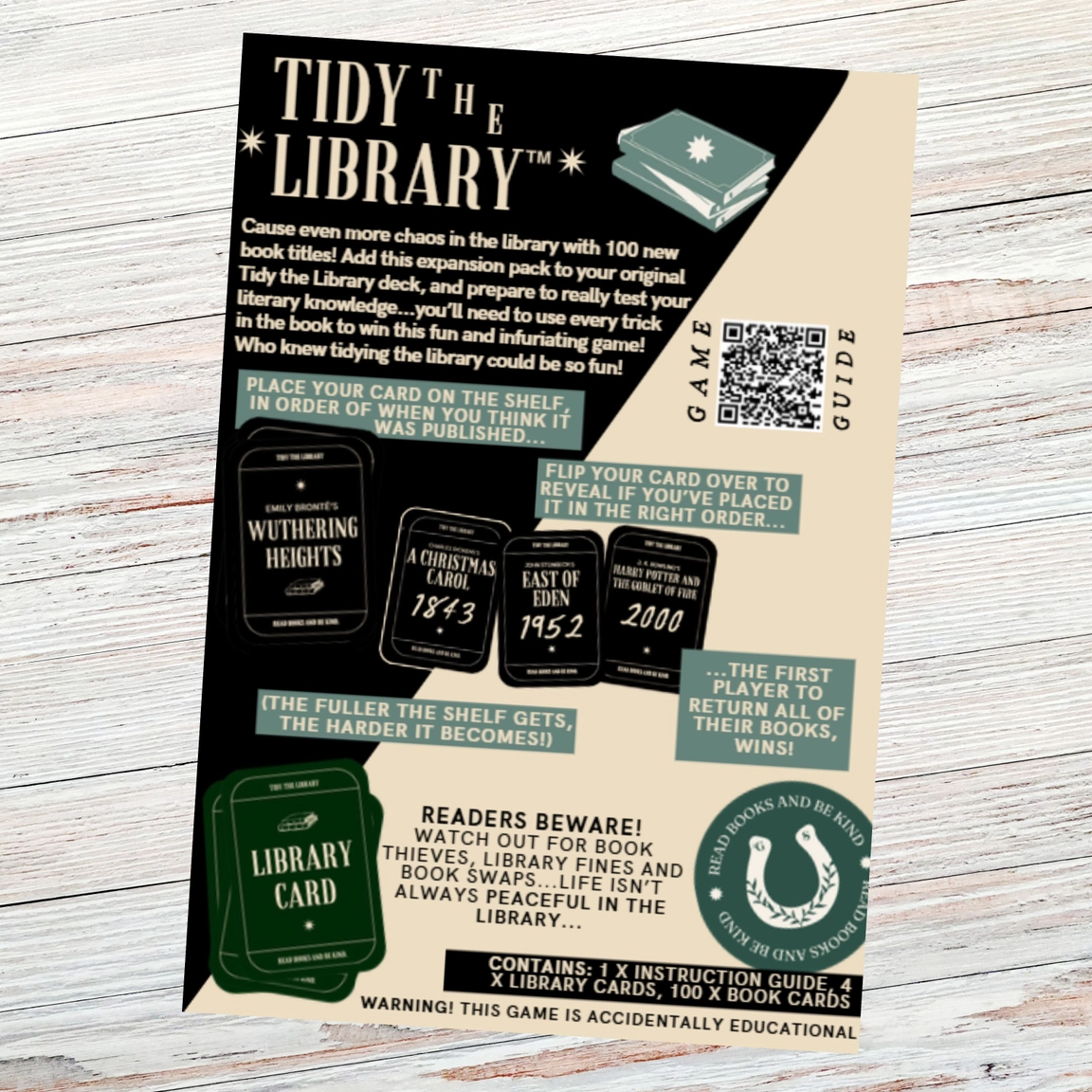 Tidy the Library: The Expansion Pack Book Lover's Card Game - Image 3