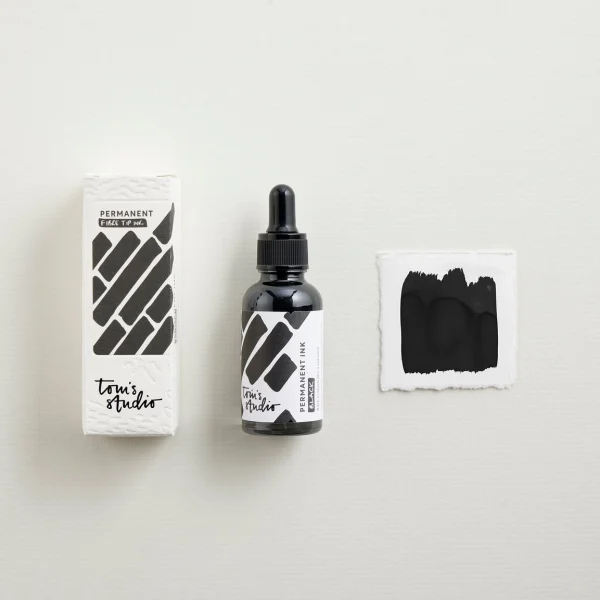 Tom's Studio Permanent Fibre Tip Ink - Black