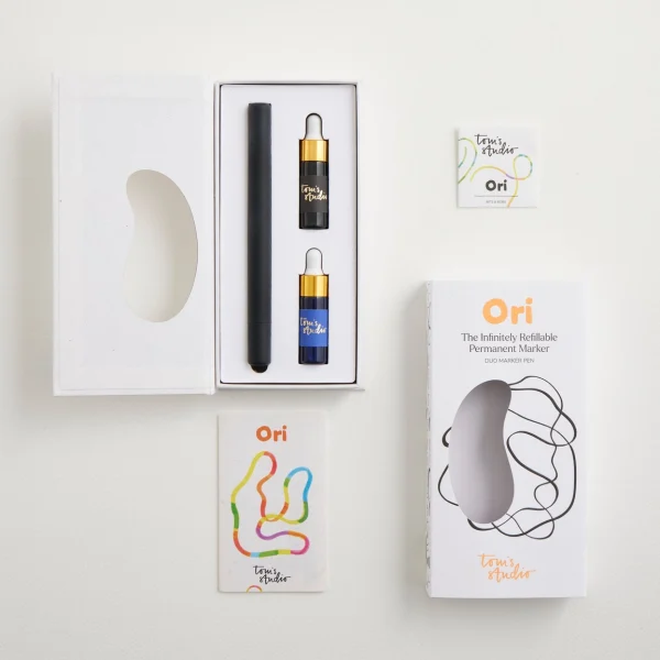 Tom's Studio Ori Permanent Black - The Infinitely Refillable Marker Pen