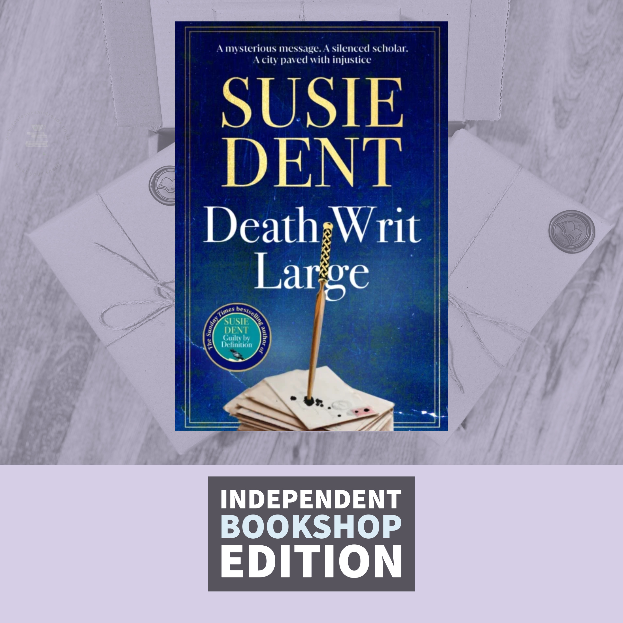 Death Writ Large by Susie Dent (Signed Independent Bookshop Edition with Sprayed Edges)
