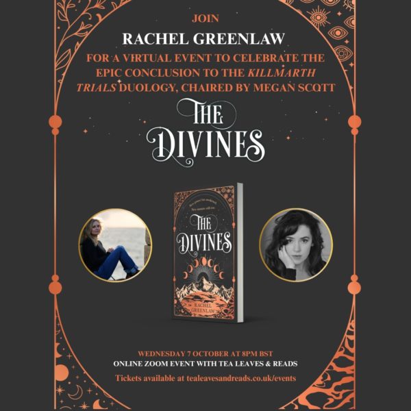 Rachel Greenlaw in Conversation with Megan Scott - 7th October at 8pm BST on Zoom