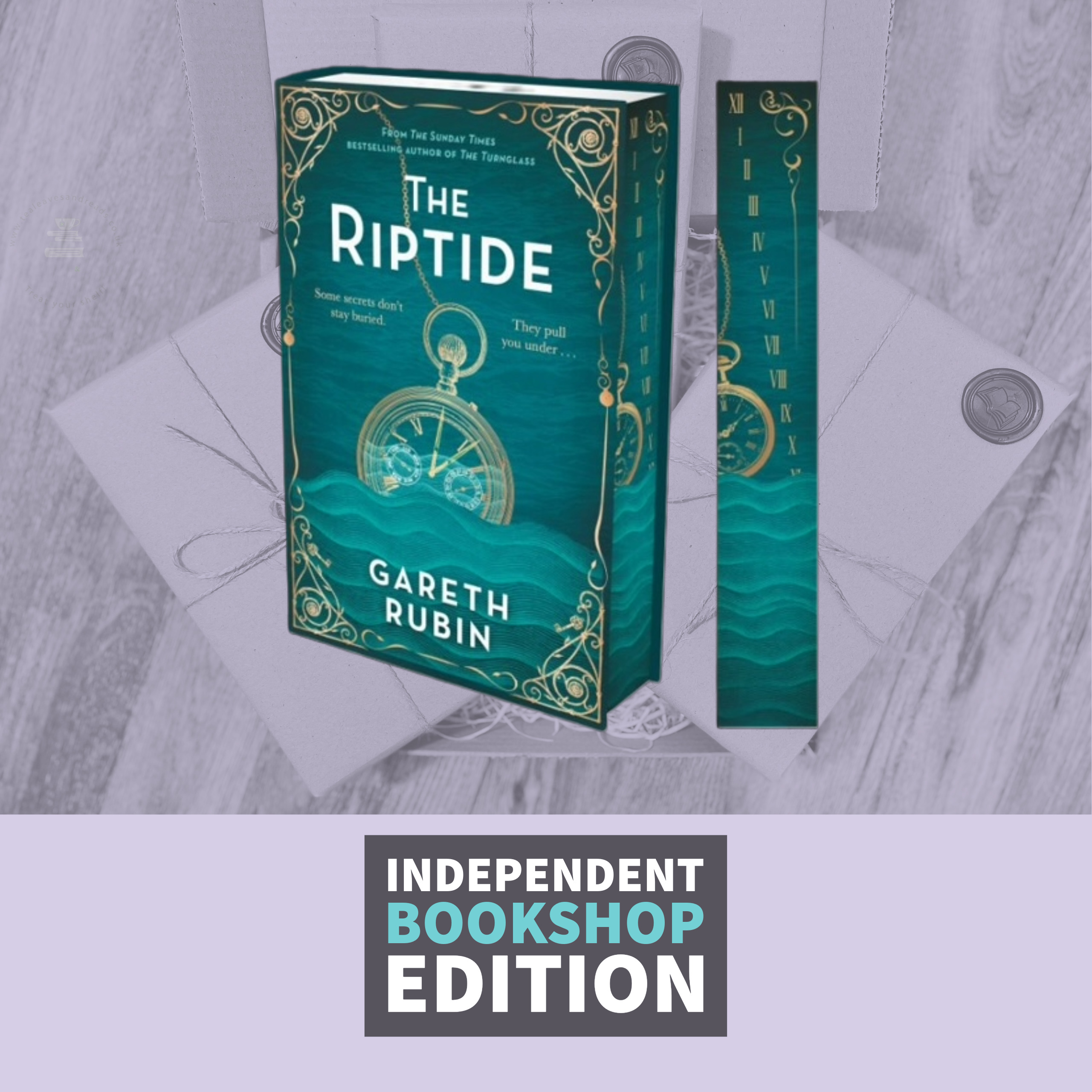The Riptide by Gareth Rubin (Independent Bookshop Edition with Sprayed Edges)