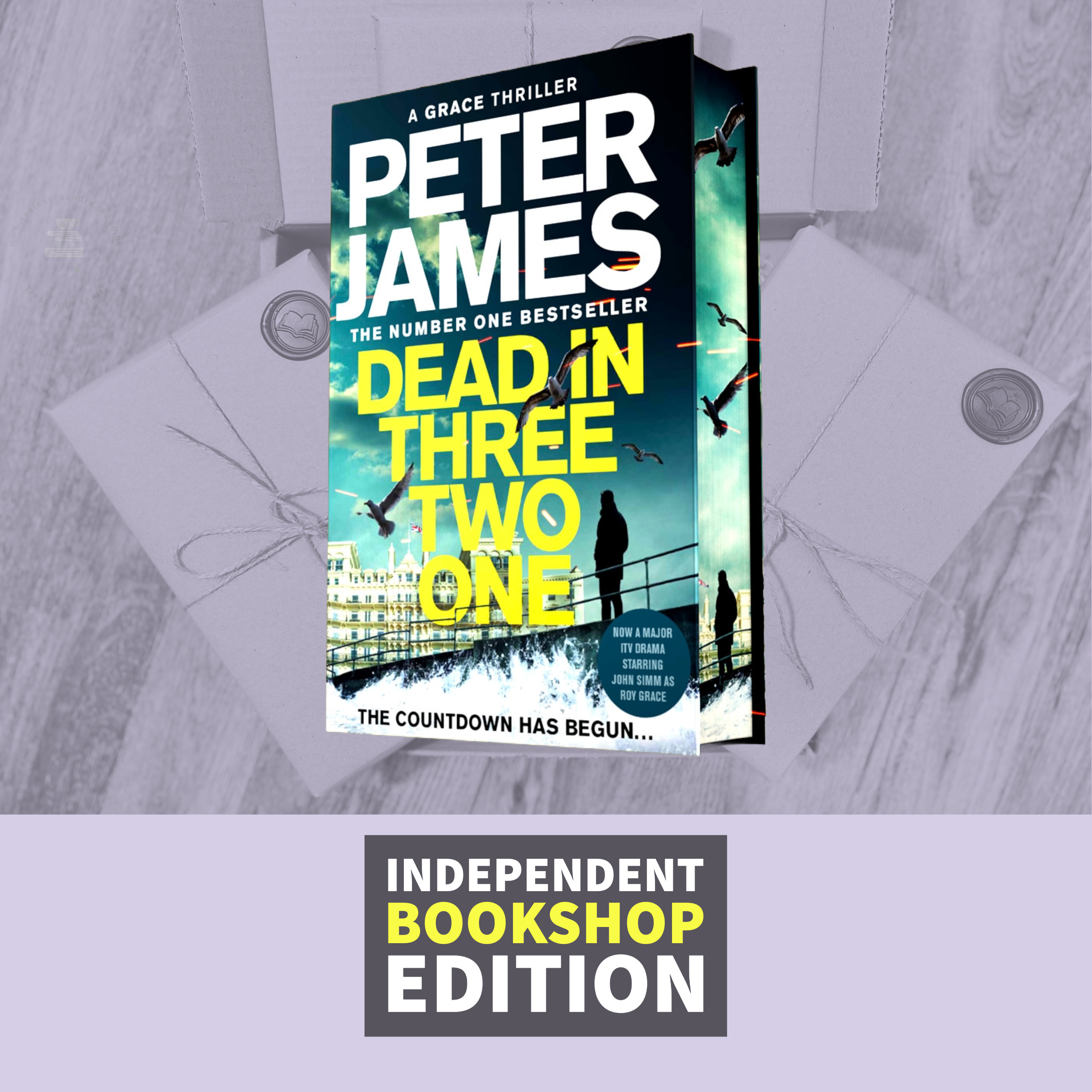 Dead in Three Two One by Peter James (Signed Independent Bookshop Edition with Sprayed Edges)