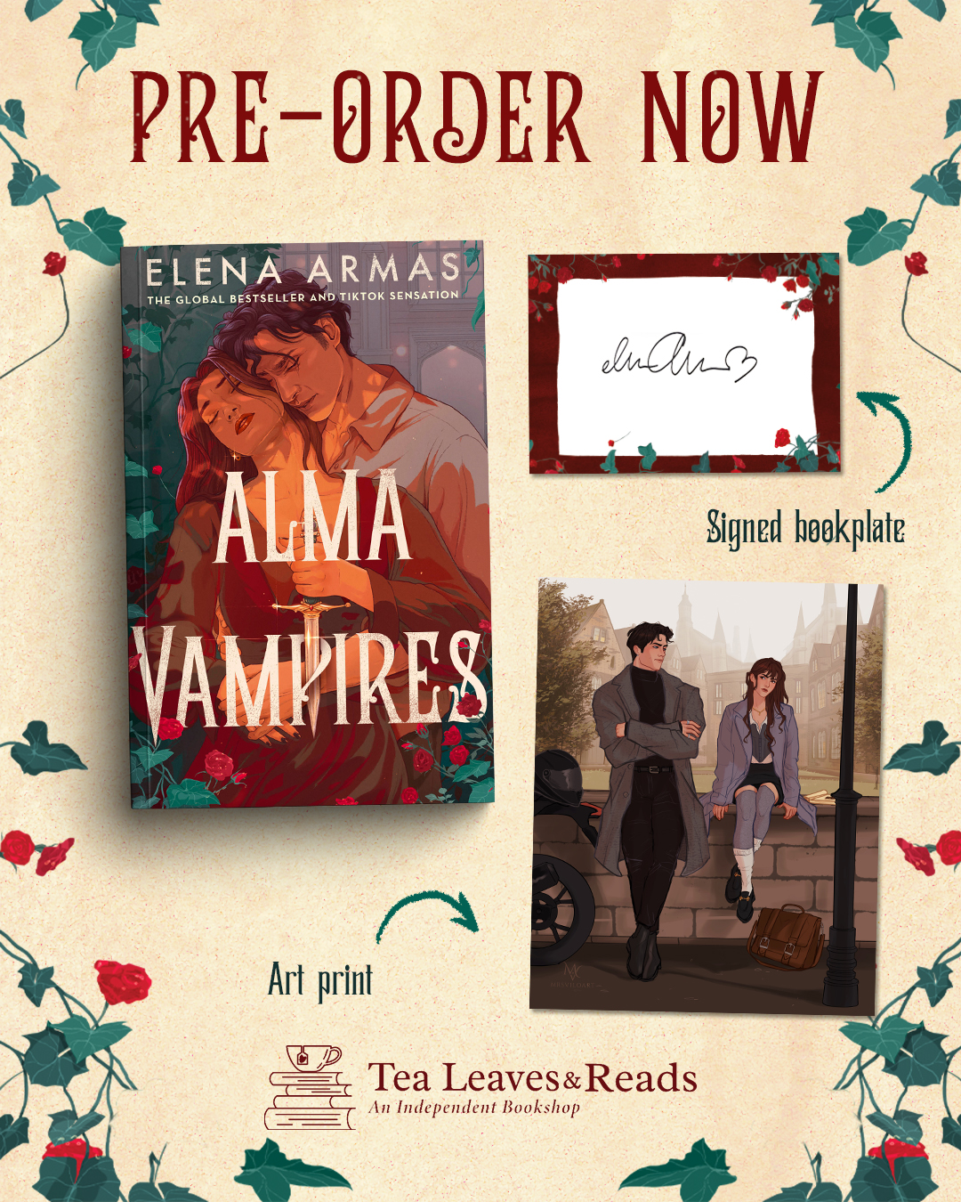 Alma Vampires by Elena Armas (Signed Bookplate & Art Print) - Image 2