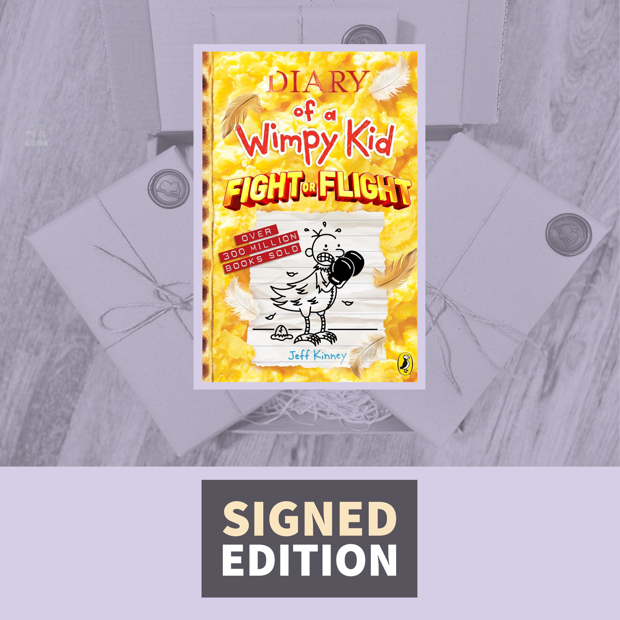 Diary of a Wimpy Kid: Fight or Flight by Jeff Kinney (Signed by the Author)