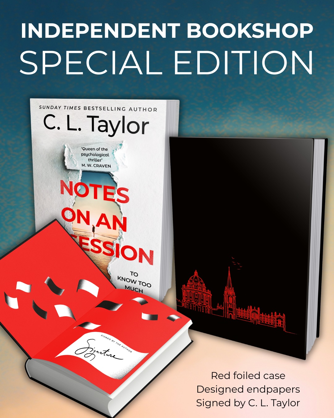 Notes on an Obsession by C.L. Taylor (Signed Independent Bookshop Edition) - Image 2
