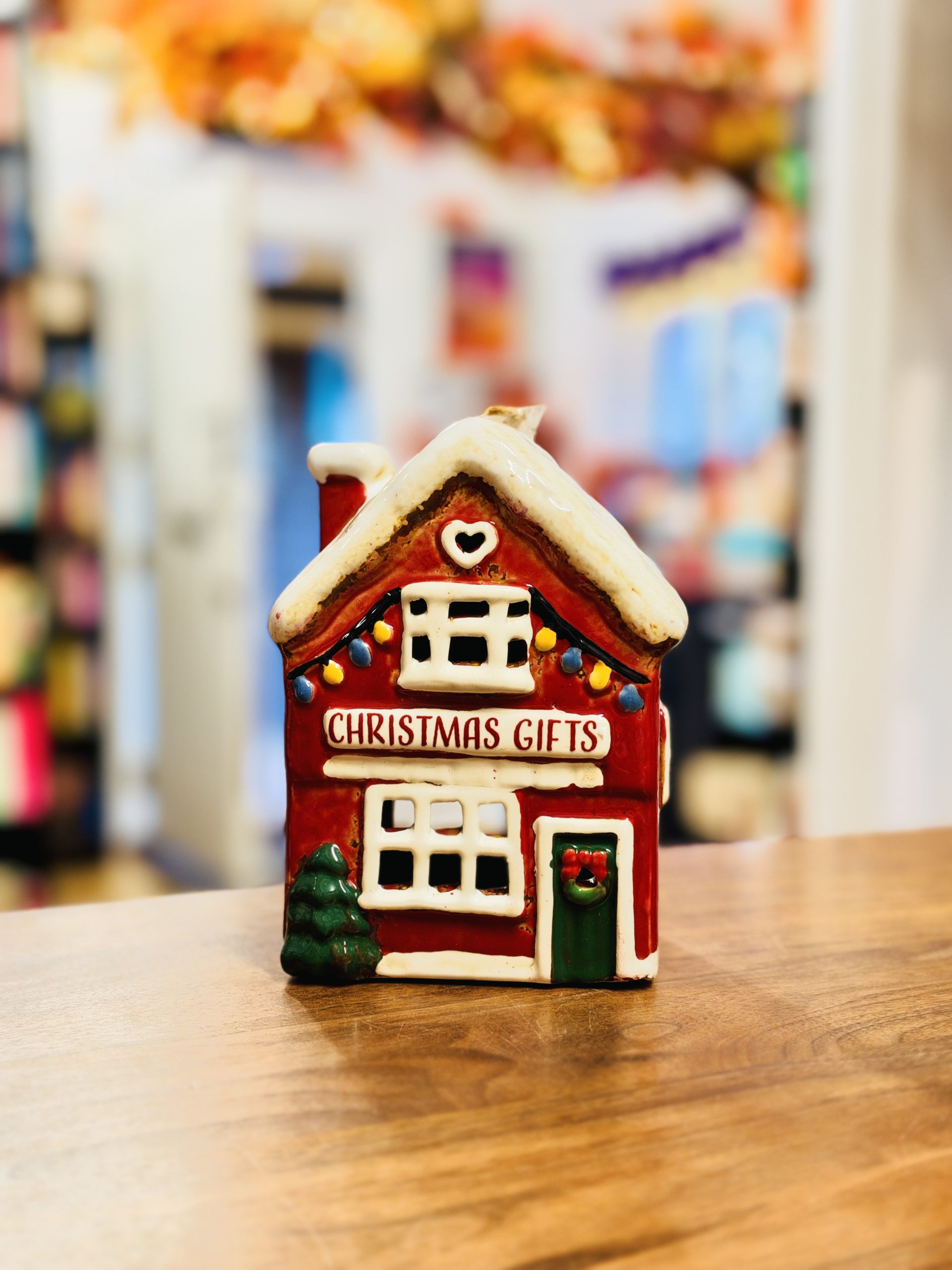 Village Pottery Xmas Gift Shop Tealight Holder