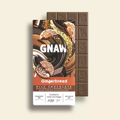 Gnaw Gingerbread Milk Chocolate (80g)