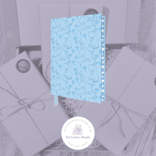 Moomin and Flowers: 2027 Artisan Vegan Leather Diary Planner - Page to View with Notes - A5